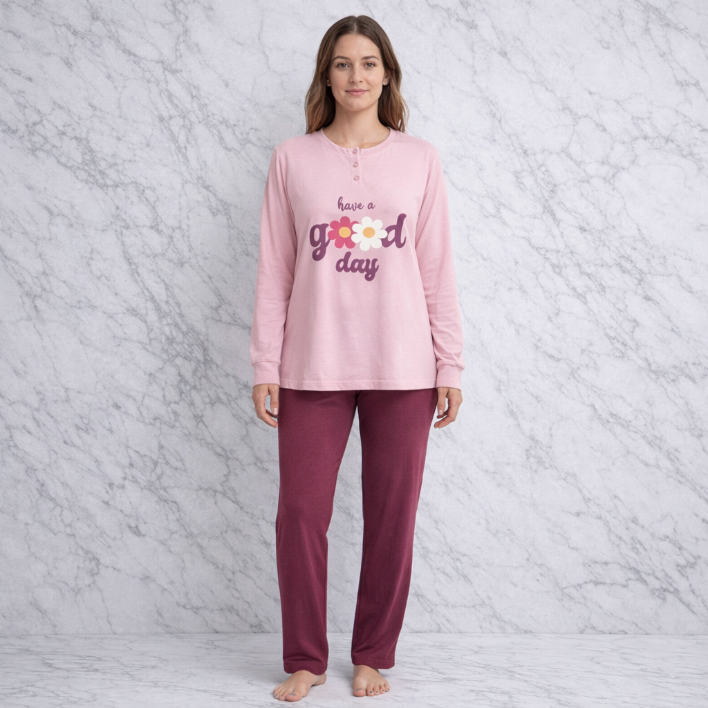 Pigiama caldo cotone good day