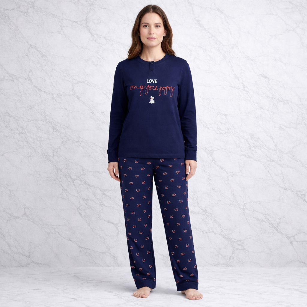 Pigiama caldo cotone puppy