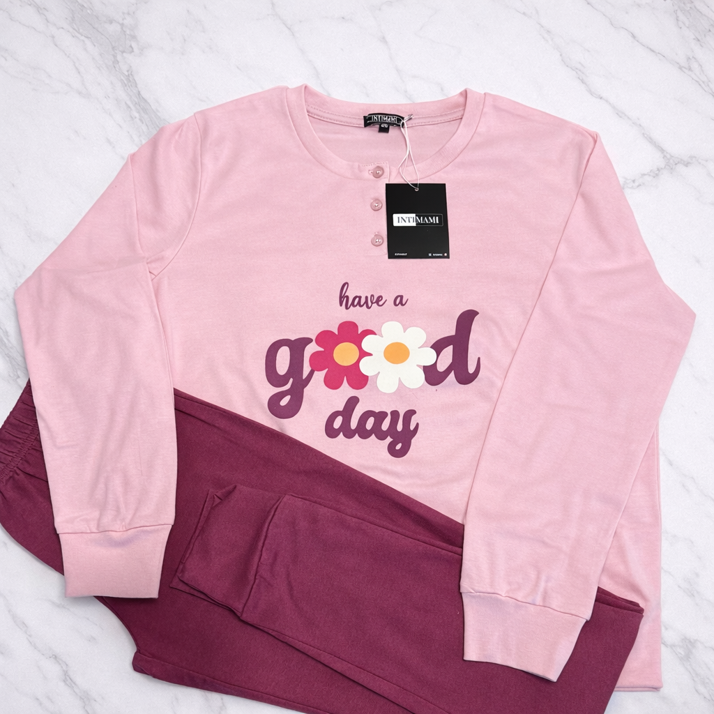 Pigiama caldo cotone good day