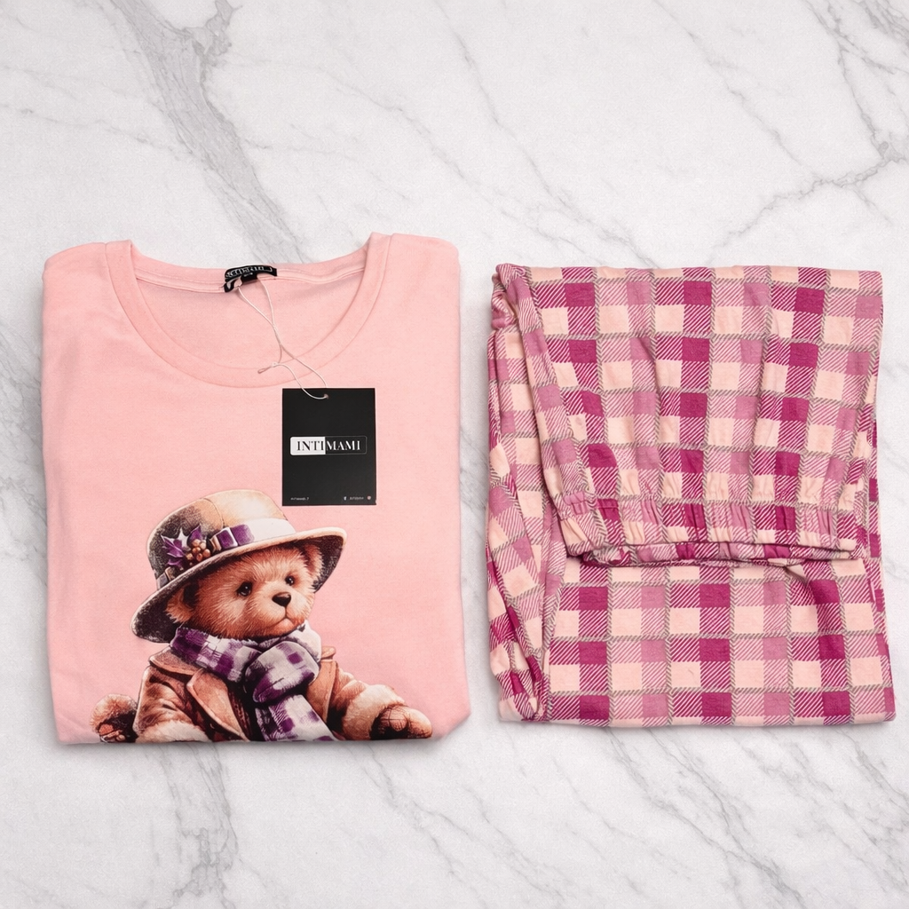 Pigiama caldo cotone orso