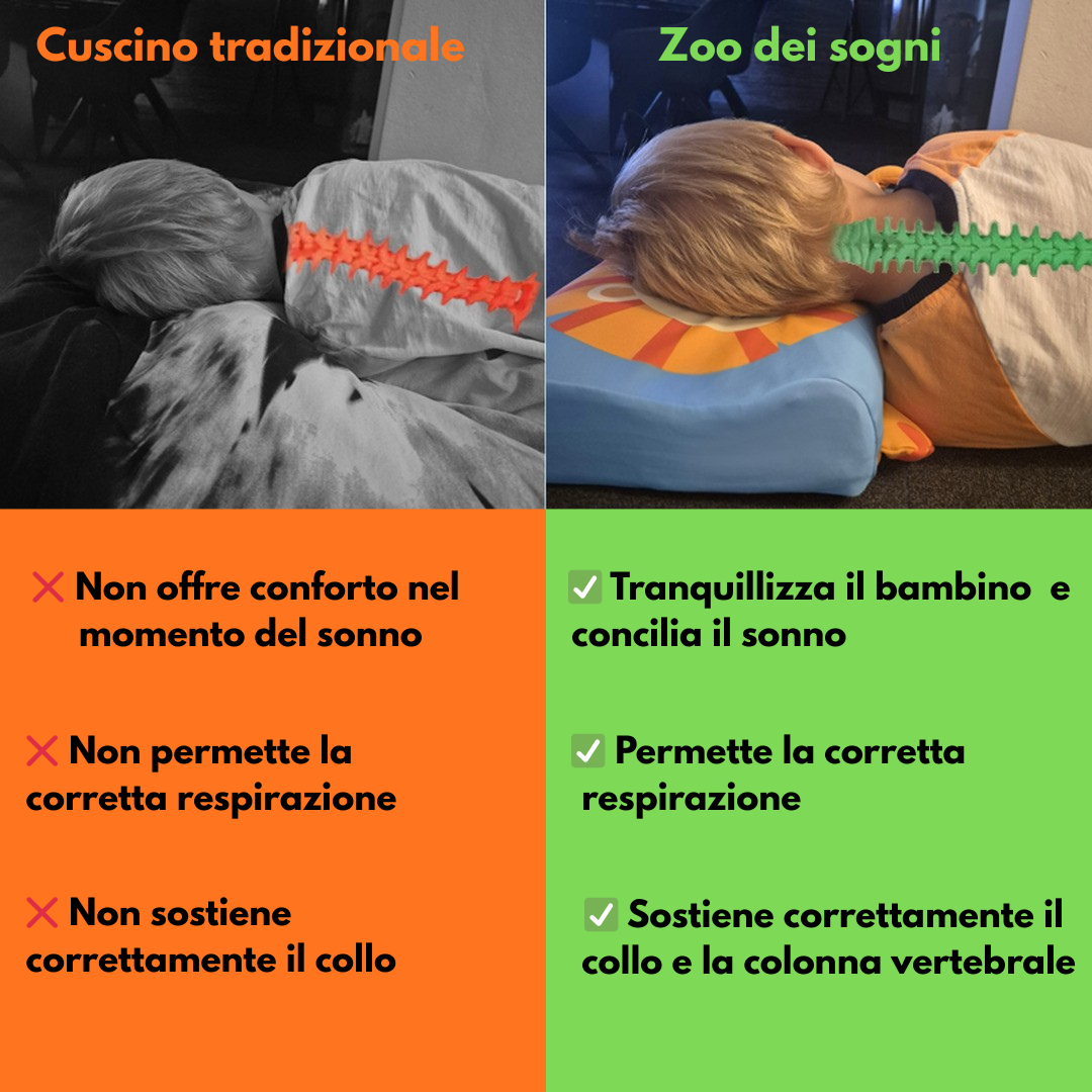 zoo dei sogni-cuscino ergonomico