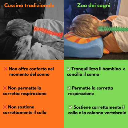 zoo dei sogni-cuscino ergonomico
