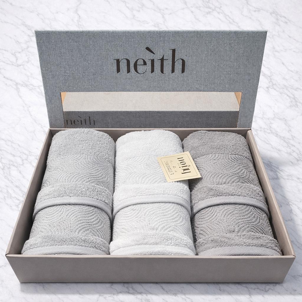 Asciugamano neith 3+3 grigie