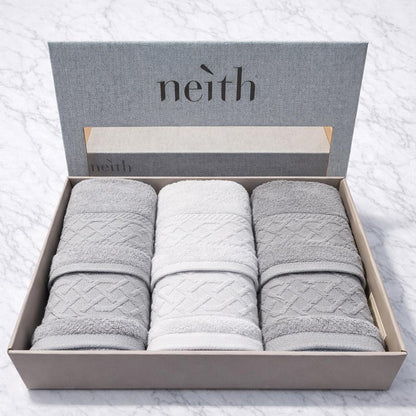 Asciugamano neith 3+3 grigie