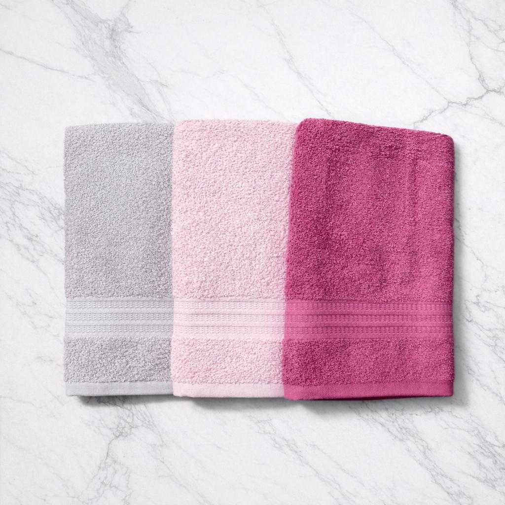 3 Asciugamani Vingi grandi colorate