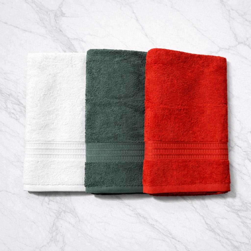 3 Asciugamani Vingi grandi colorate