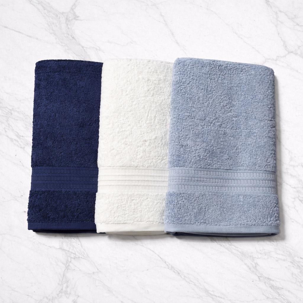 3 Asciugamani Vingi grandi colorate