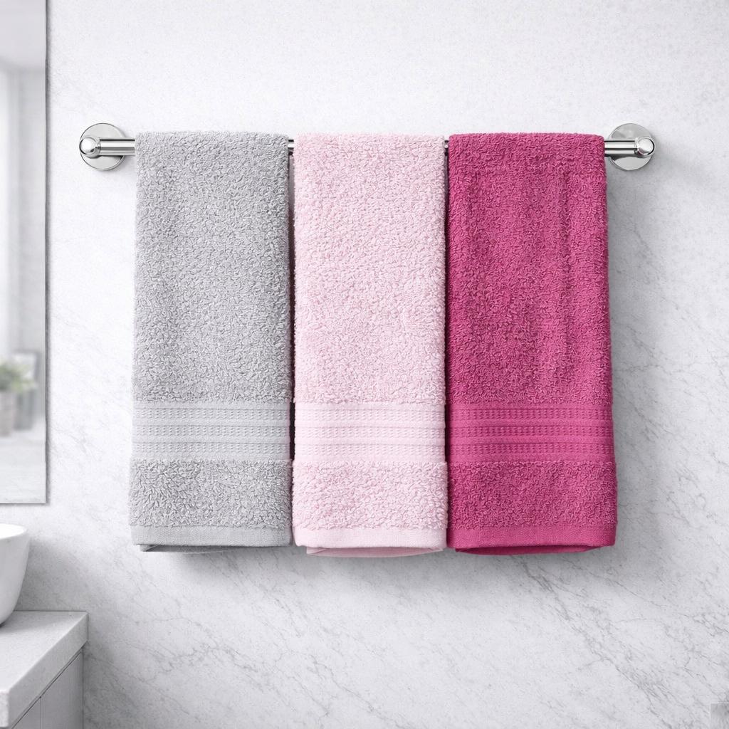 3 Asciugamani Vingi grandi colorate