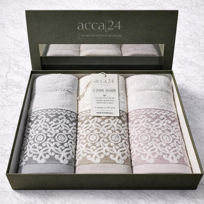 Asciugamani set 3+3 Acca24 Giovanna