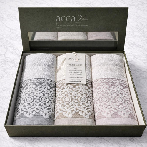 Asciugamani set 3+3 Acca24 Giovanna